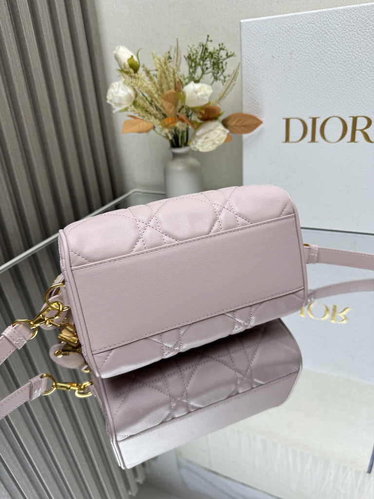 Dior Groove 20 Bag M1364 Powder Pink Macrocannage Calfskin - Default Title - View 7