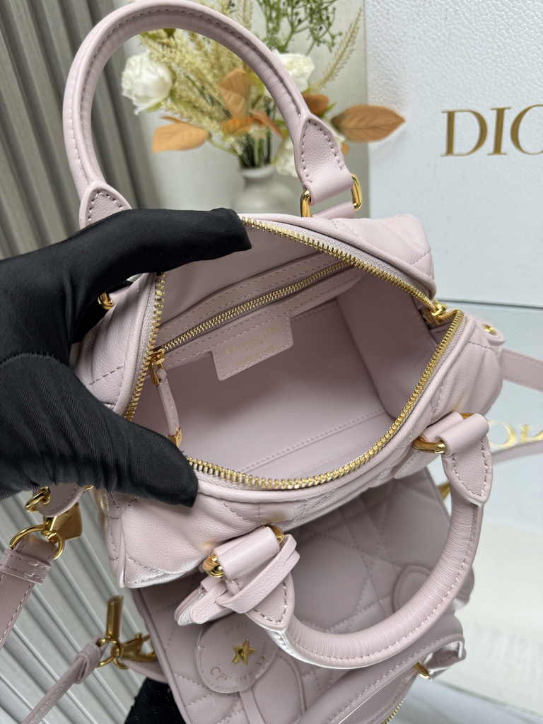 Dior Groove 20 Bag M1364 Powder Pink Macrocannage Calfskin - Default Title - View 9