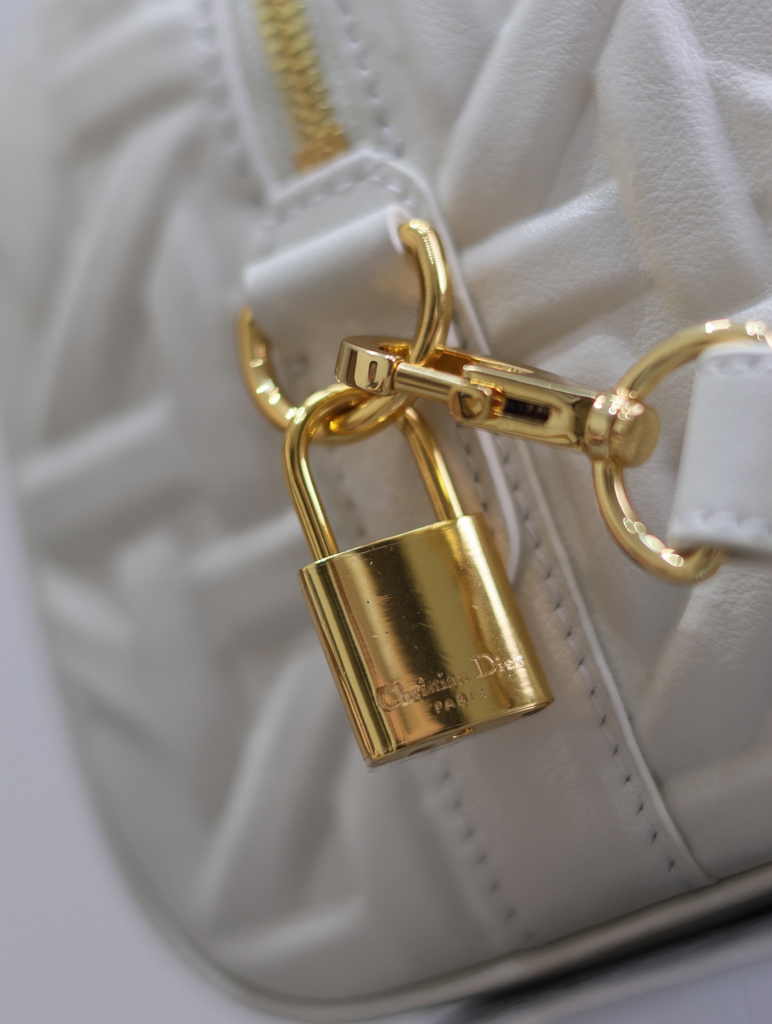 Dior Groove 20 Bag M1364 White Graphic Cannage Calfskin - Default Title - View 5