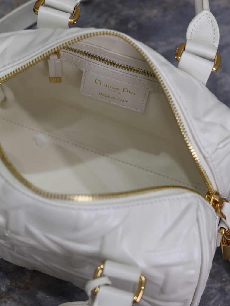 Dior Groove 20 Bag M1364 White Graphic Cannage Calfskin - Default Title - View 8