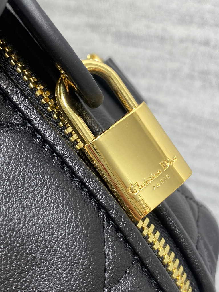 Dior Groove 25 Bag M1365 Black Macrocannage Calfskin - Default Title - View 7