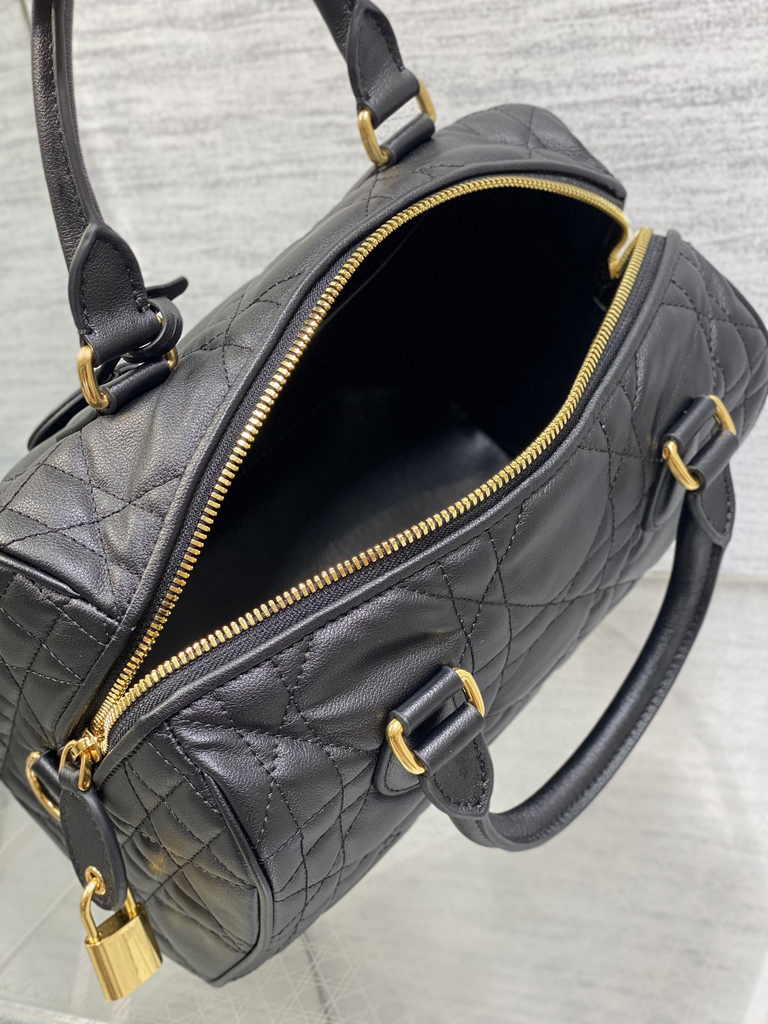 Dior Groove 25 Bag M1365 Black Macrocannage Calfskin - Default Title - View 5