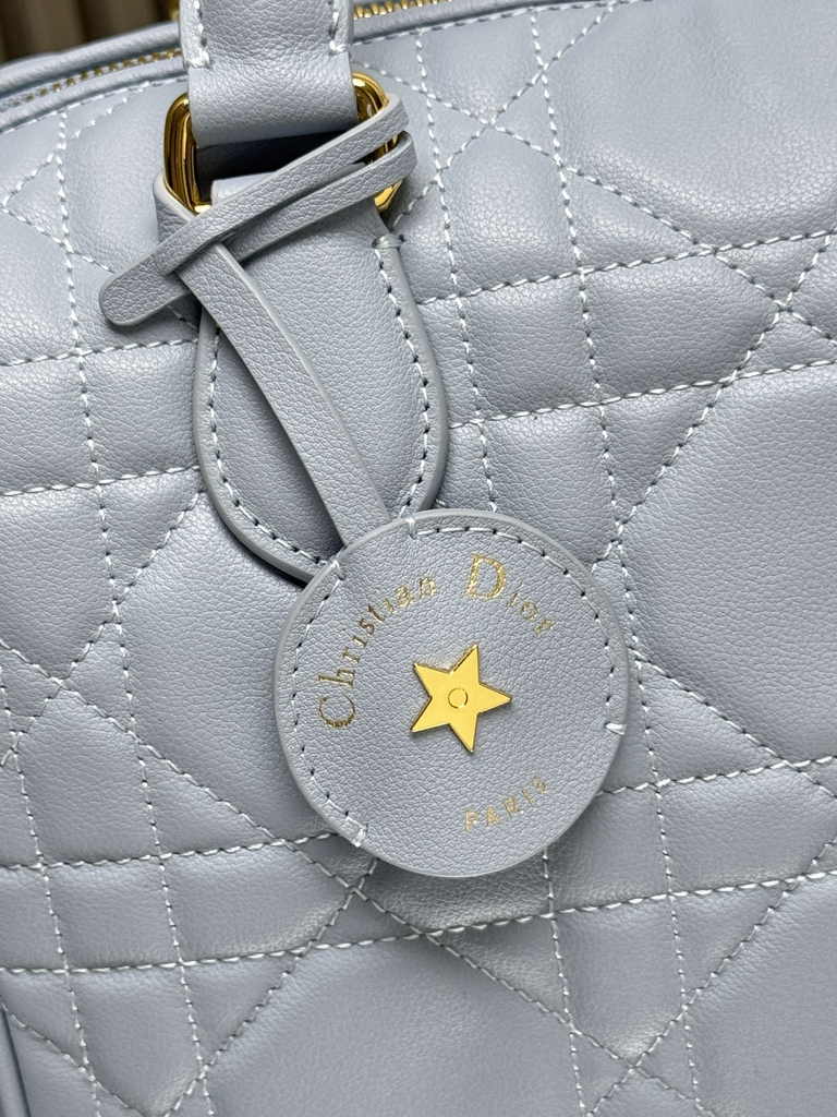 Dior Groove 25 Bag M1365 Pale Blue Macrocannage Calfskin - Default Title - View 8