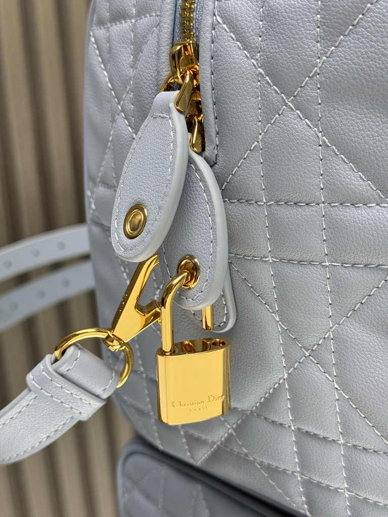Dior Groove 25 Bag M1365 Pale Blue Macrocannage Calfskin - Default Title - View 9