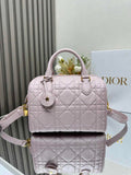 Dior Groove 25 Bag M1365 Powder Pink Macrocannage Calfskin - Default Title - View 1
