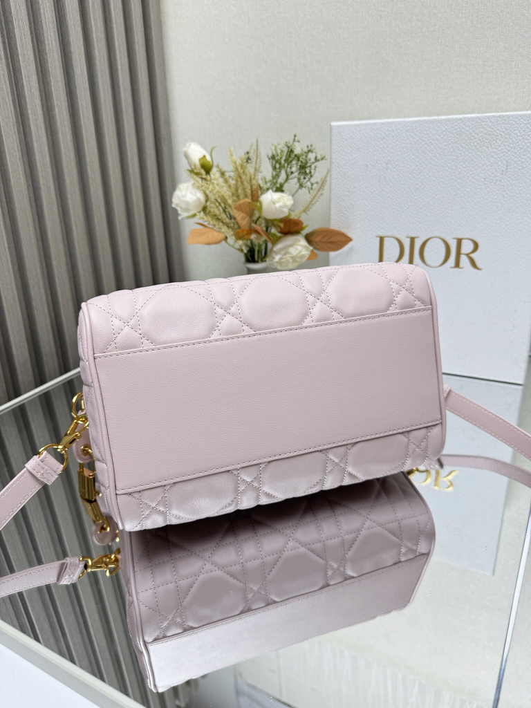 Dior Groove 25 Bag M1365 Powder Pink Macrocannage Calfskin - Default Title - View 7