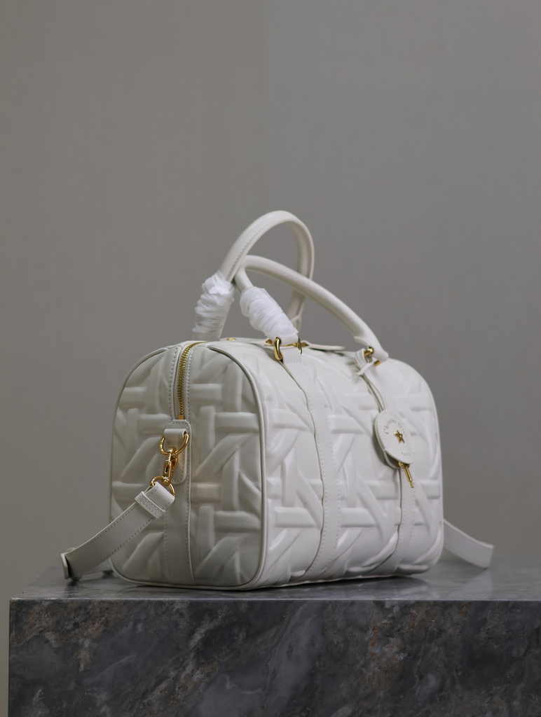 Dior Groove 25 Bag M1365 White Graphic Cannage Calfskin - Default Title - View 2
