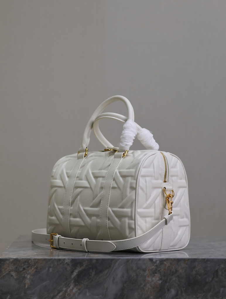 Dior Groove 25 Bag M1365 White Graphic Cannage Calfskin - Default Title - View 3