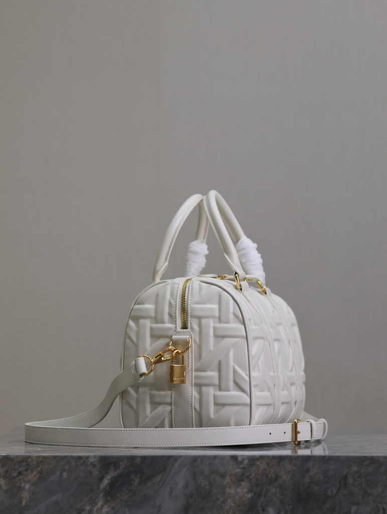 Dior Groove 25 Bag M1365 White Graphic Cannage Calfskin - Default Title - View 4