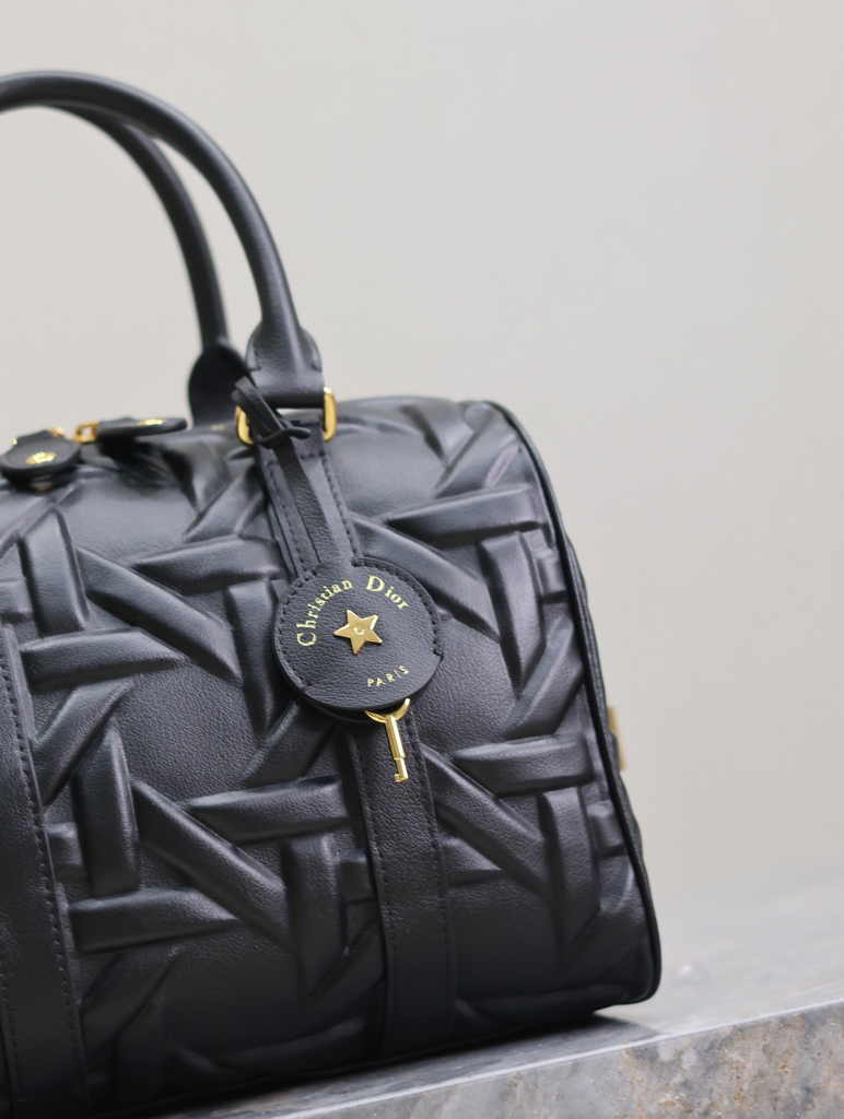 Dior Groove 25 Bag M1365 Black Graphic Cannage Calfskin - Default Title - View 5