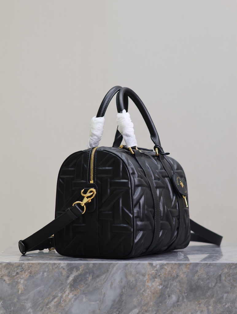 Dior Groove 25 Bag M1365 Black Graphic Cannage Calfskin - Default Title - View 3