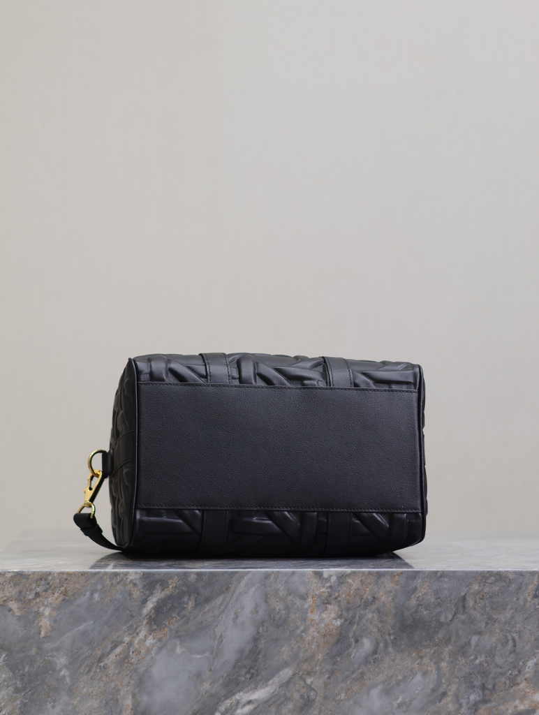Dior Groove 25 Bag M1365 Black Graphic Cannage Calfskin - Default Title - View 6