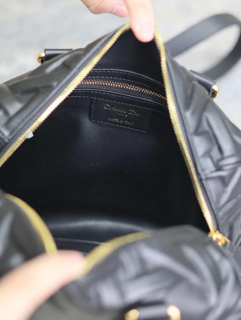 Dior Groove 25 Bag M1365 Black Graphic Cannage Calfskin - Default Title - View 8