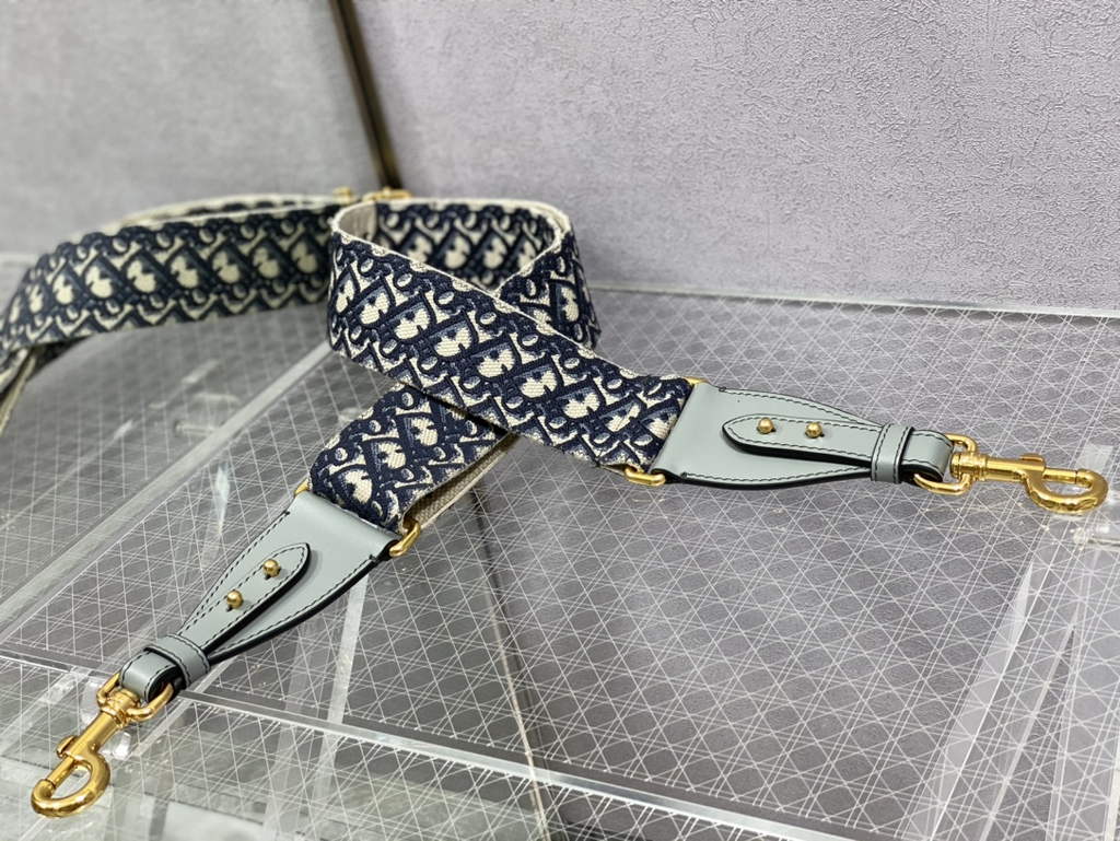 Dior Large Bobby Bag M9320 Gray Oblique Jacquard with Strap