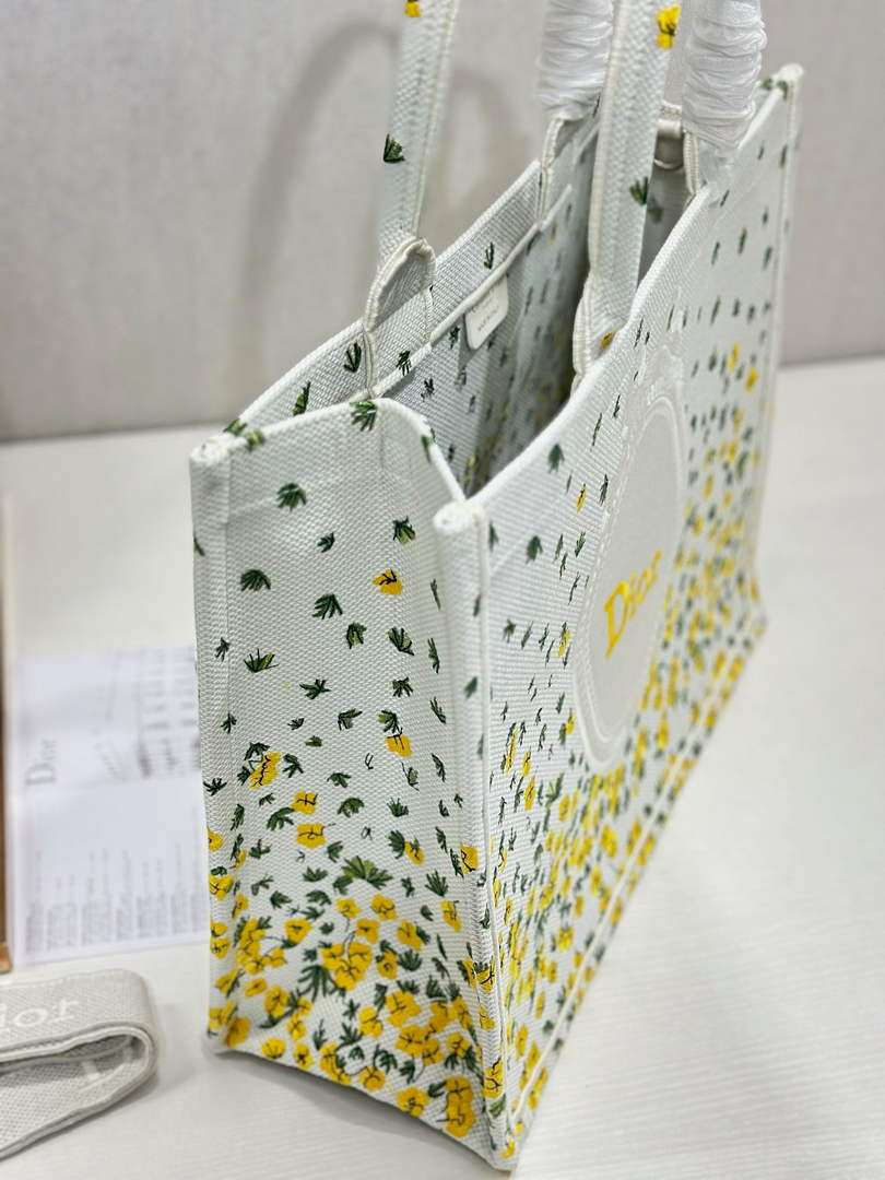 Dior Large Book Tote – Buttercup Dior Embroidery - Default Title - View 4