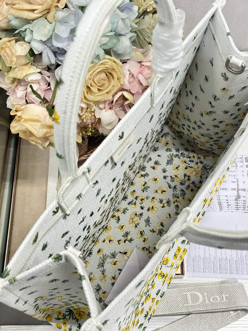 Dior Large Book Tote – Buttercup Dior Embroidery - Default Title - View 6