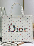 Dioramour Large Book Tote – White Revolution Flowers - Default Title - View 1