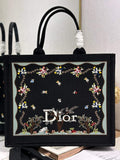 Dioramour Large Book Tote – Black Revolution Flowers - Default Title - View 1