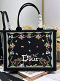 Dioramour Medium Book Tote – Black Revolution Flowers - Default Title - View 1