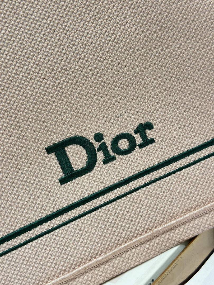 Dior Large Book Tote – Pink and Green Book Cover Embroidery - Default Title - View 8