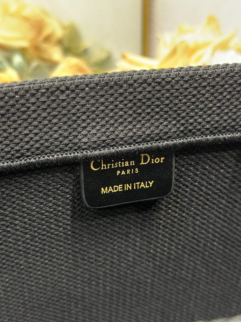 Dior Large Book Tote – Black and White Book Cover Embroidery - Default Title - View 9