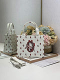 Dioramour Small Book Tote with Strap – Multicolor Embroidery - Default Title - View 1