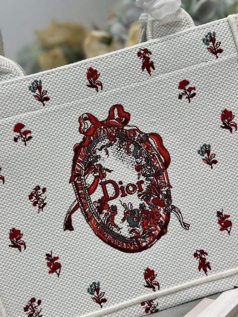 Dioramour Small Book Tote with Strap – Multicolor Embroidery - Default Title - View 4