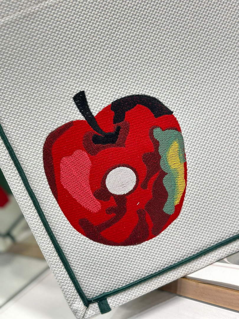 Medium Dior Book Tote with Strap – Multicolor Book Cover Embroidery