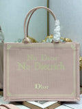 Medium Dior Book Tote with Strap – Rose Tendre No Dior No Dietrich