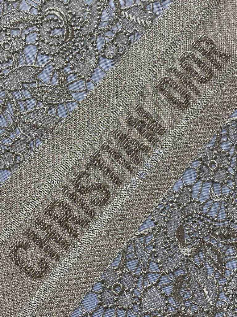 Dior Large Book Tote Bag M1286 Gold-Tone D-Lace Embroidery with Macramé Effect