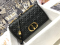 Dior Large Caro Bag M9243 Calfskin black logo gold - Default Title - View 1
