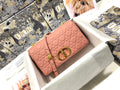 Dior Large Caro Bag M9243 Calfskin Pink Gold - Default Title - View 1