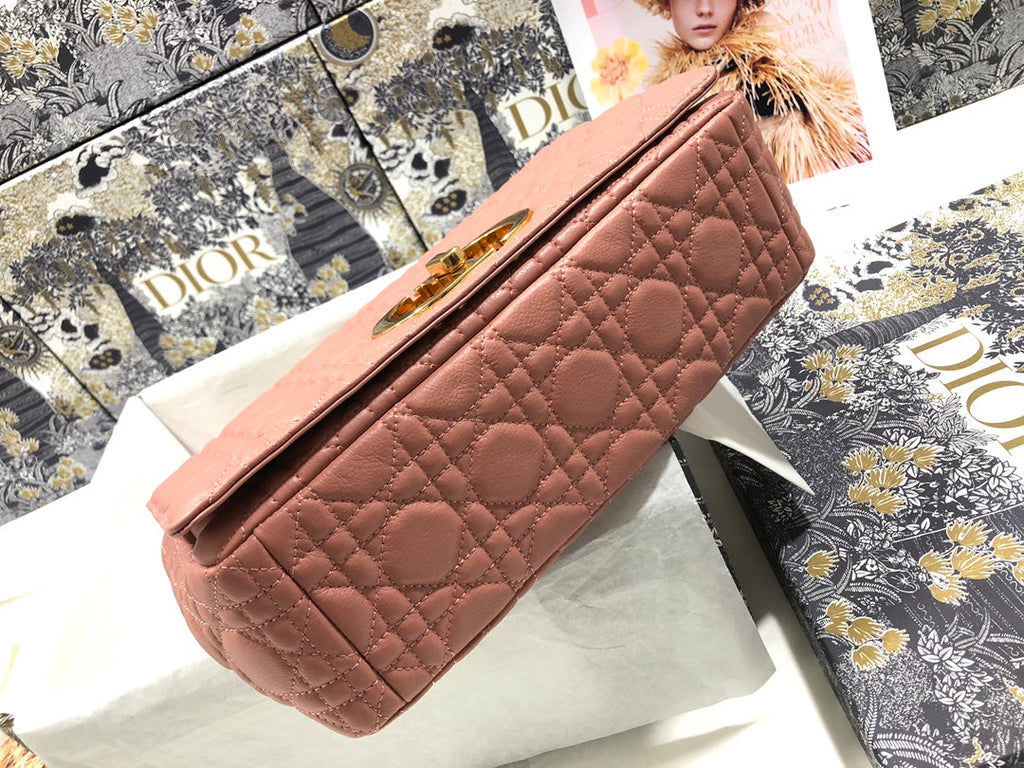 Dior Large Caro Bag M9243 Calfskin Pink Gold - Default Title - View 4