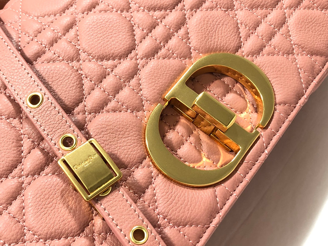 Dior Large Caro Bag M9243 Calfskin Pink Gold - Default Title - View 5