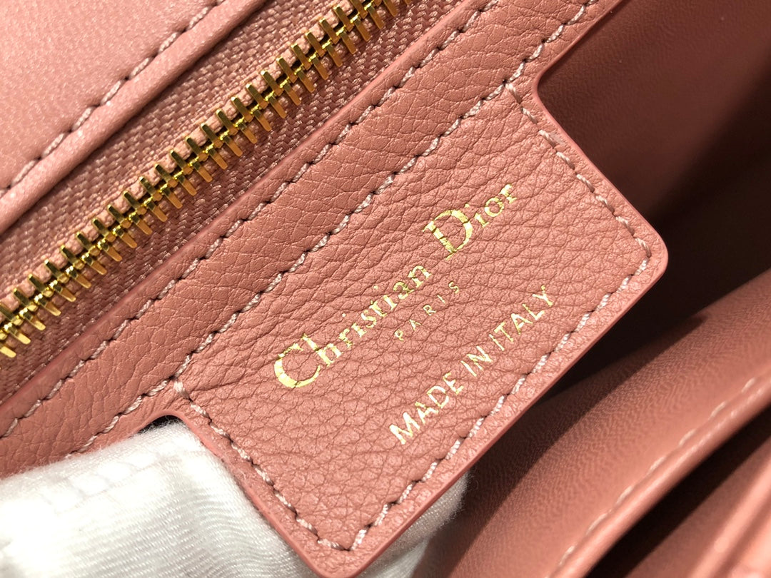 Dior Large Caro Bag M9243 Calfskin Pink Gold - Default Title - View 9