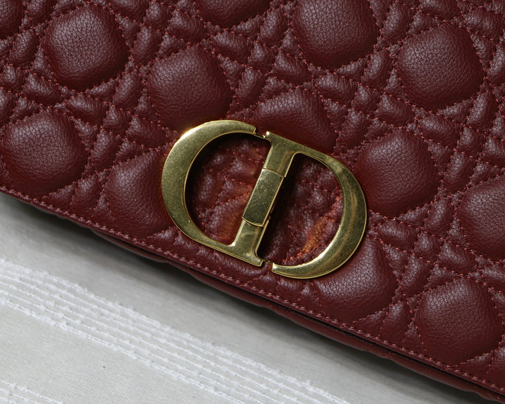 Dior Large Caro Bag M9243 Calfskin Red - Default Title - View 2