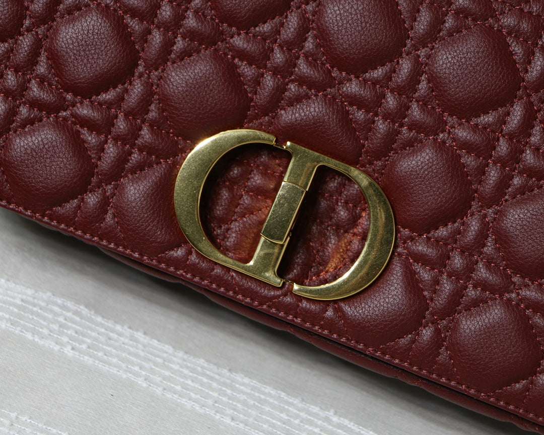 Dior Large Caro Bag M9243 Calfskin Red - Default Title - View 2