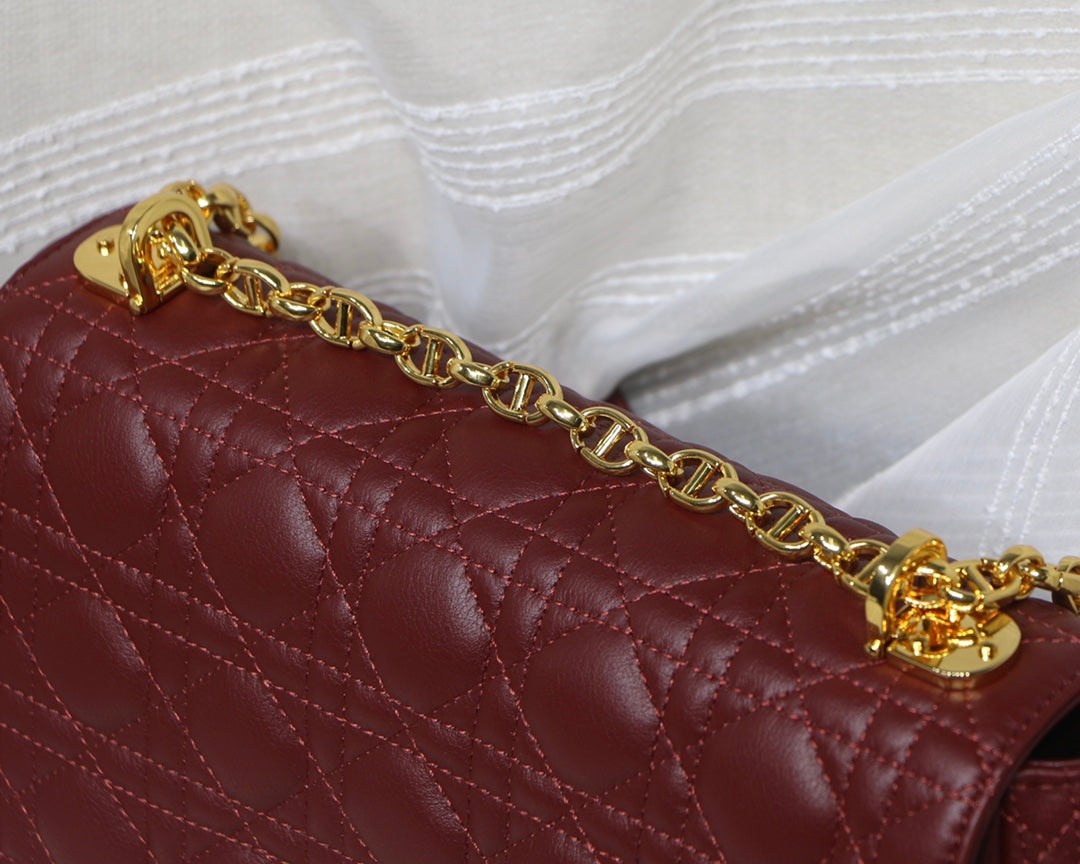 Dior Large Caro Bag M9243 Calfskin Red - Default Title - View 4