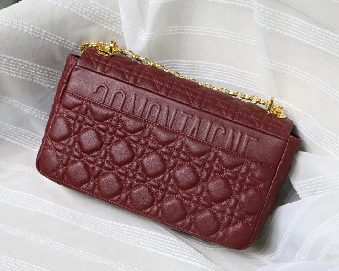 Dior Large Caro Bag M9243 Calfskin Red - Default Title - View 5