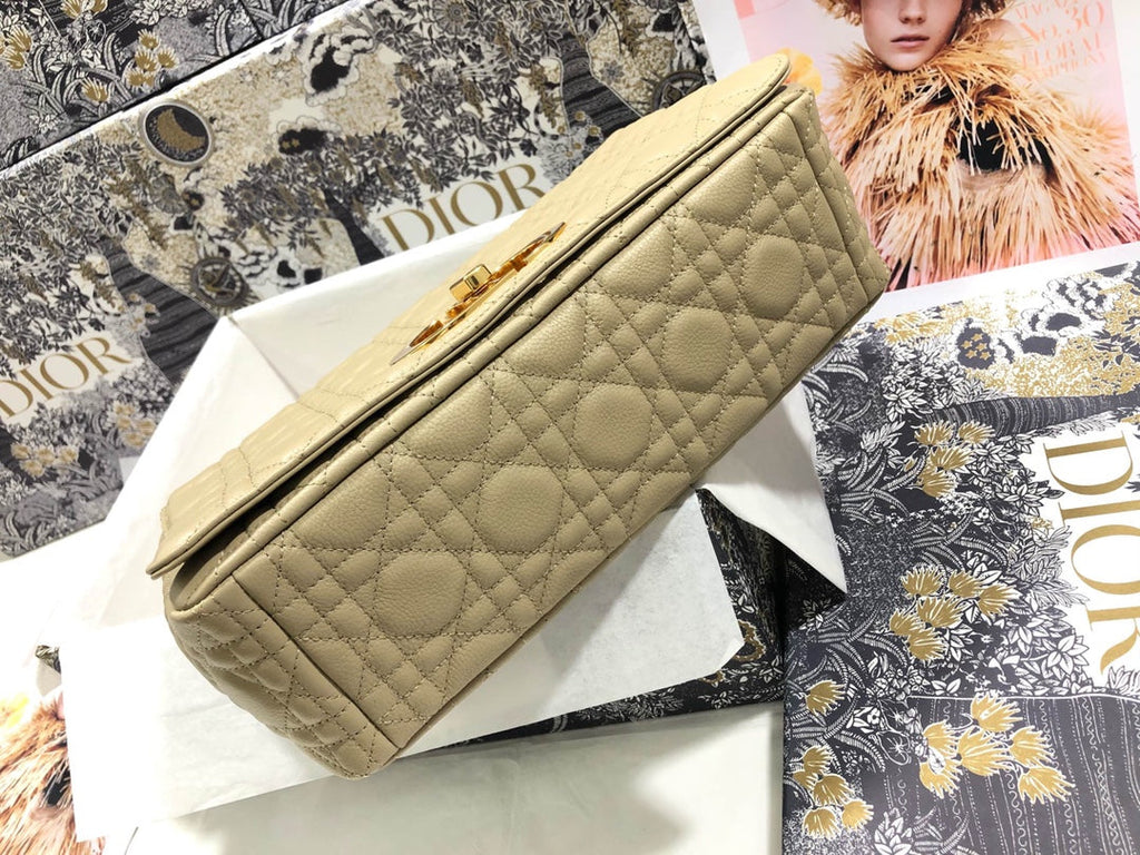 Dior Large Caro Bag M9243 Calfskin Apricot - Default Title - View 3