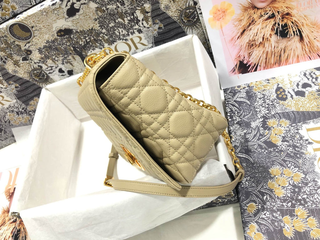 Dior Large Caro Bag M9243 Calfskin Apricot - Default Title - View 4