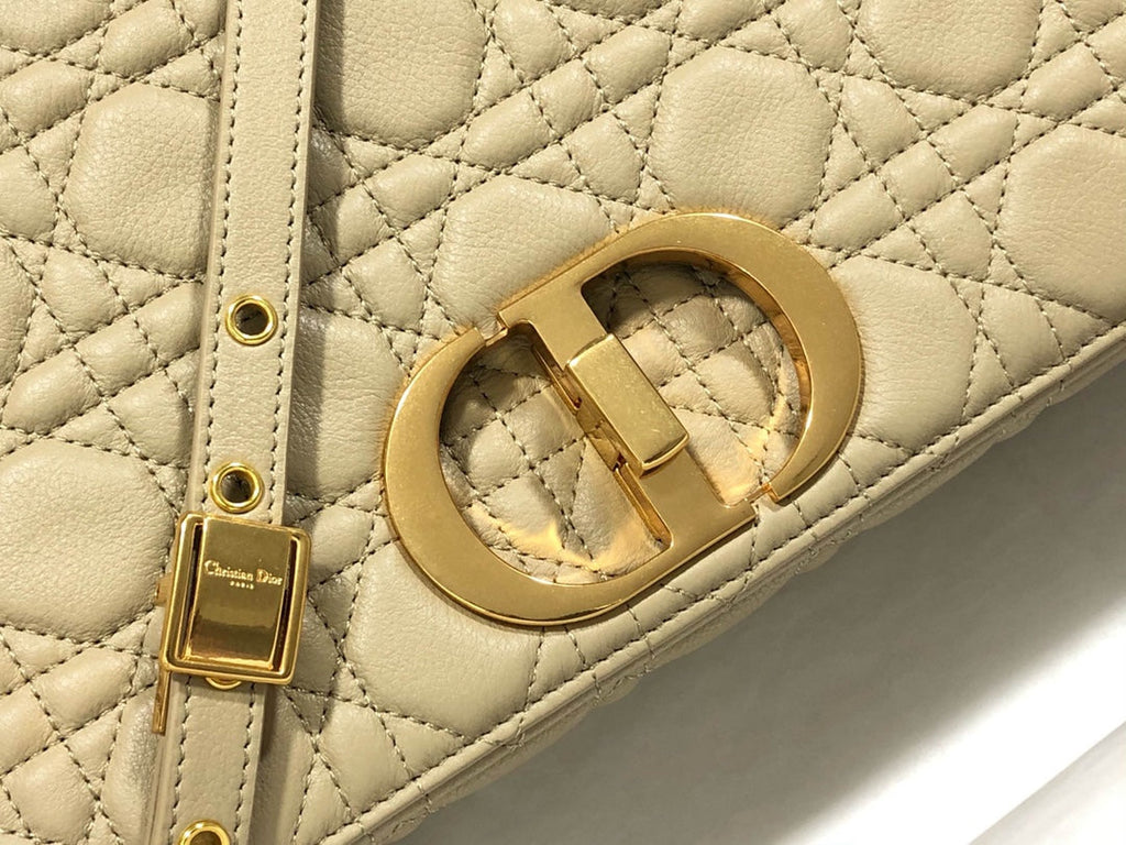 Dior Large Caro Bag M9243 Calfskin Apricot - Default Title - View 5