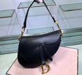 16. Dior Saddle Bag with strap M0455 dove gray grained leather