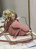 11. Dior M0455 Saddle Bag leather strap with adjustable buckle detail