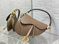 1. Dior Saddle Bag M0455 top handle and shoulder strap detail