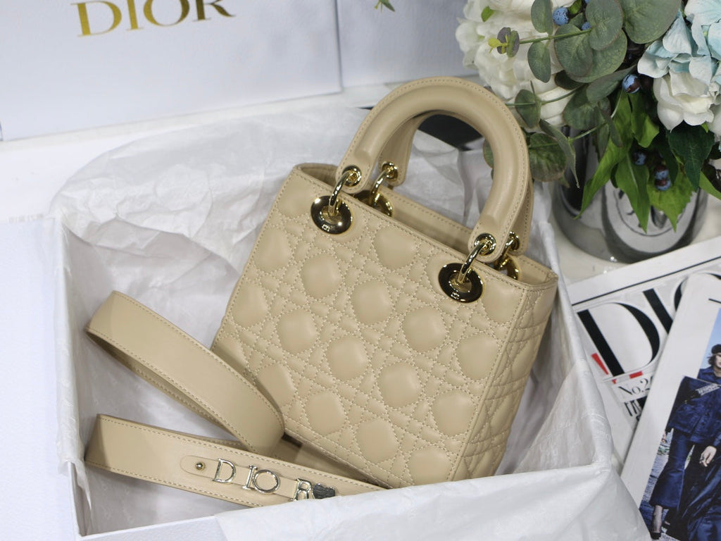 Dior M0538 Small Lady My ABCDior Bag Lambskin Apricot - Default Title - View 6
