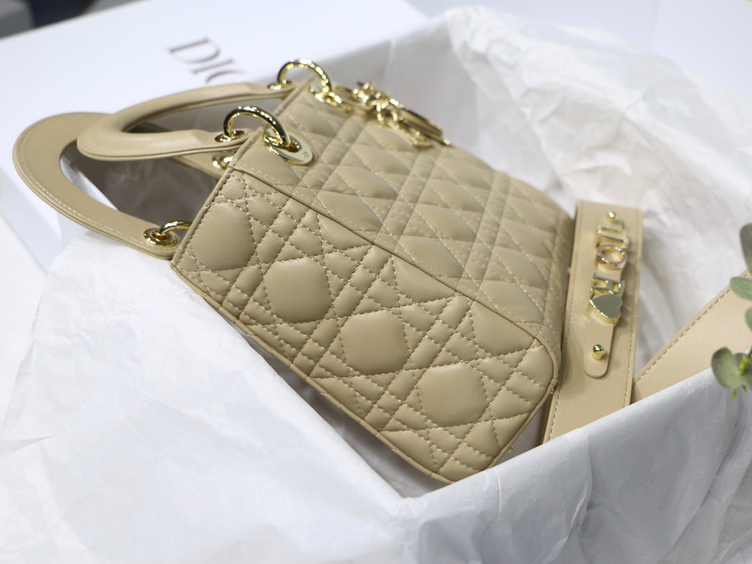 Dior M0538 Small Lady My ABCDior Bag Lambskin Apricot - Default Title - View 7