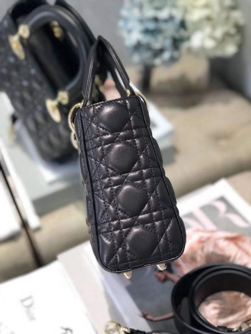 Dior M0538 Small Lady My ABCDior Bag Lambskin Black - Default Title - View 4