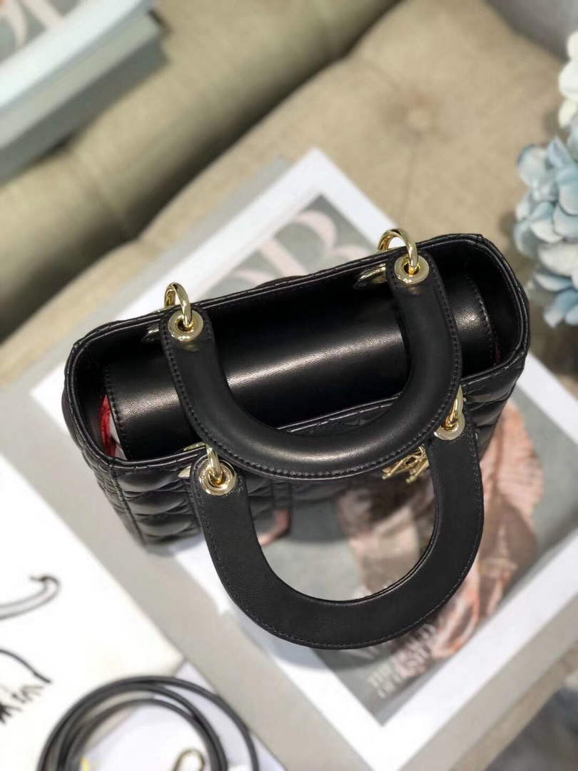 Dior M0538 Small Lady My ABCDior Bag Lambskin Black - Default Title - View 6