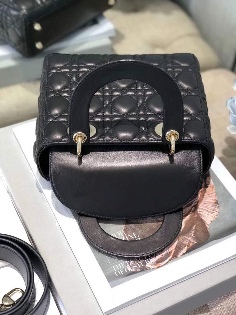 Dior M0538 Small Lady My ABCDior Bag Lambskin Black - Default Title - View 7